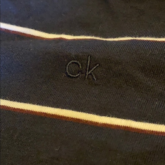 Red/white striped dark blue shirt - Picture 3 of 9